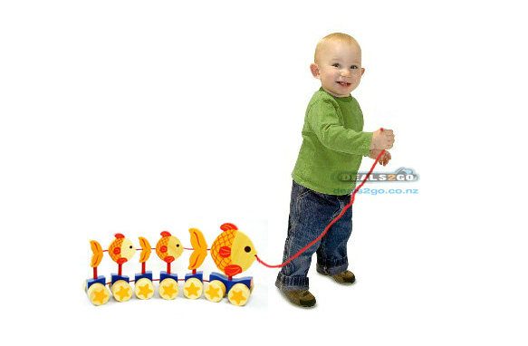 Quality Wooden Pull Along Fish Under Half Price Carousel 5