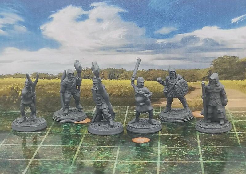 Townsfolke Miniatures Set #21 Riotous Rabble Dungeons and Dragons dice4dungeons Carousel 1