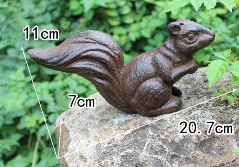 Cast Iron Squirrel Garden Sculpture Carousel 3