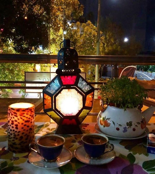 Moroccan Style Multicolored Glass Candle Holding Lanterns Outdoor or Indoor Use Carousel 2