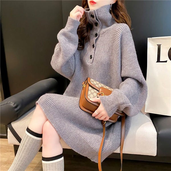 Mid-Long Padded Turtleneck Sweater Women's Pullover Autumn&Winter Carousel 2