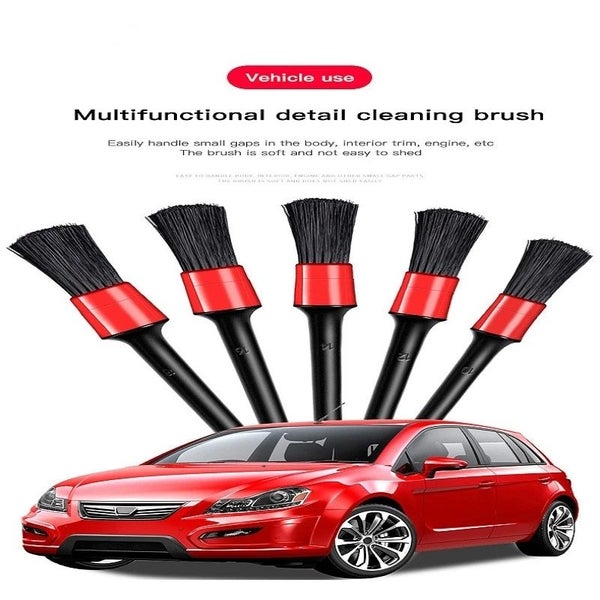 5pcs Car Wash Brush Soft Brush Detail Brush Automotive Interior Carousel 7