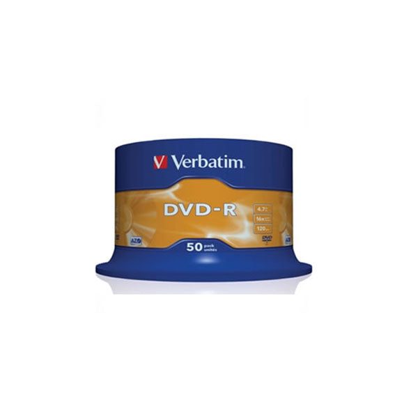Verbatim Dvdr 16X White Printable 50Pcs Carousel 1