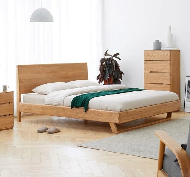 Manchester Natural Solid Oak Bed Frame Super King (Oak Furniture Store) Carousel 1