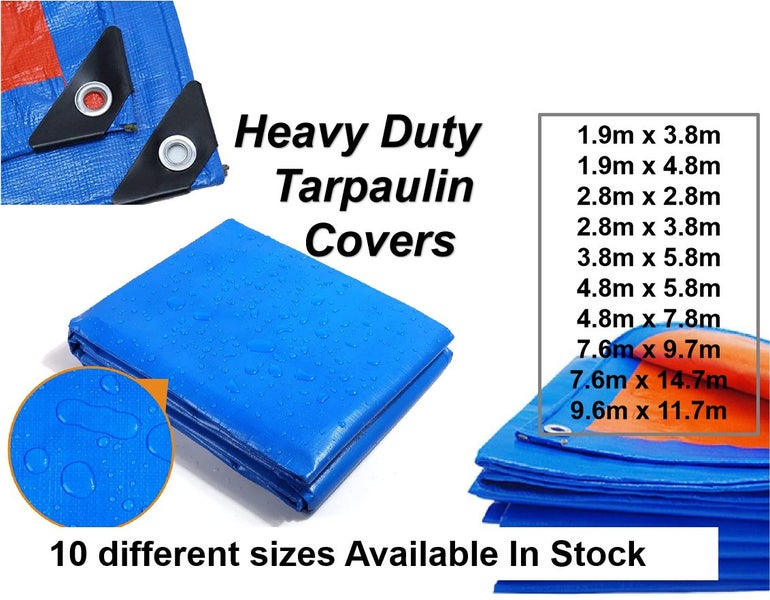 NEW new Tarpaulin Covers Tarp Waterproof *Clearance* Carousel 1