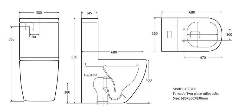 SALE 2025 -Toilet Suite - BTW Lydon LEN007 Lennox Bathroom CHCH Carousel 2