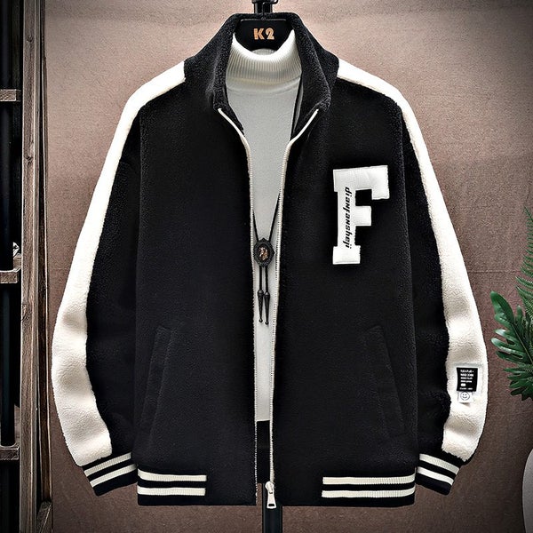 New Men Winter Fleece Jacket Thick Parka Coat Men Winter Casual Carousel 1