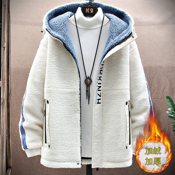 New Men Winter Fleece Jacket Thick Parka Coat Men Winter Casual Carousel 2