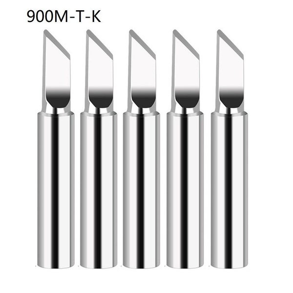 5pcs 900M-T Copper Soldering Iron Tips Lead-free Welding Solder Tools Carousel 1