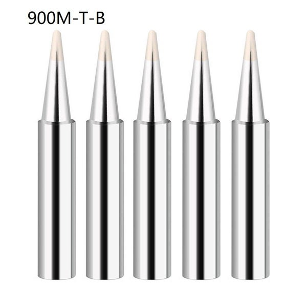 5pcs 900M-T Copper Soldering Iron Tips Lead-free Welding Solder Tools Carousel 2