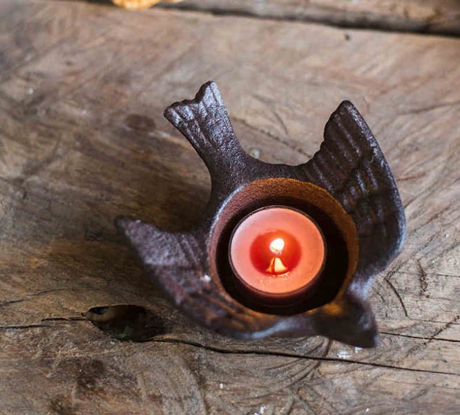 Cast Iron Bird Tealight Holder Candle Holder Ash Tray Carousel 3