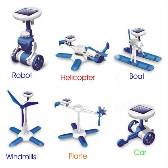 6 In 1 Educational Solar Power Energy Robot Kit Carousel 1