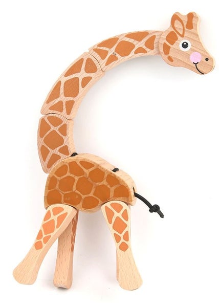 Wooden Giraffe Grasping Toy Carousel 1