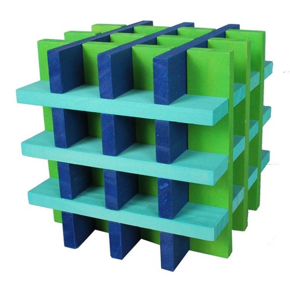 Wooden Building Blocks Cool Colors 100 Pieces SALE Carousel 1