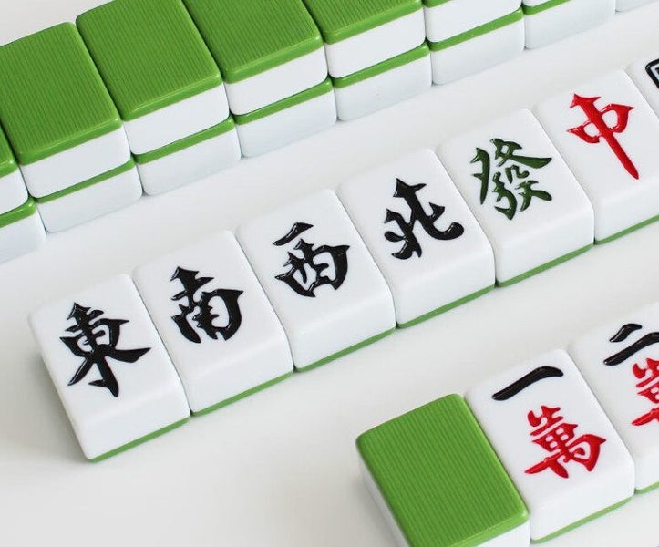 36mm Size Mahjong Set + 4 Blank Tiles in Soft Travel Bag62959510833153112