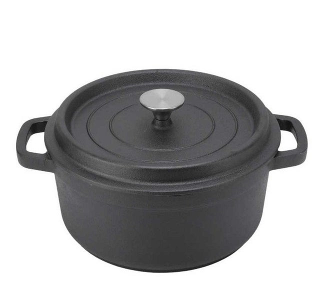 28cm Cast Iron Casseroles Pot No Coating With Stainless Steel Knob 6.5L Carousel 1