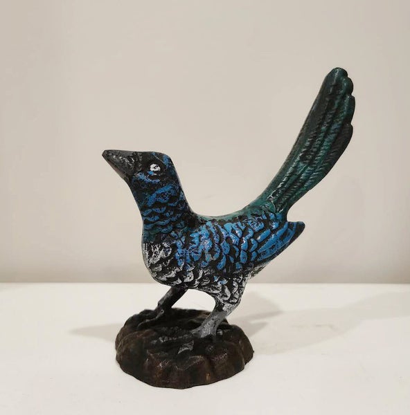 Cast Iron Bird Fantail Sculpture Carousel 1
