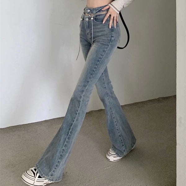 Biyaby High Waist Hollow Out Jeans Women Hot Girl Vintage Streetwear Carousel 1