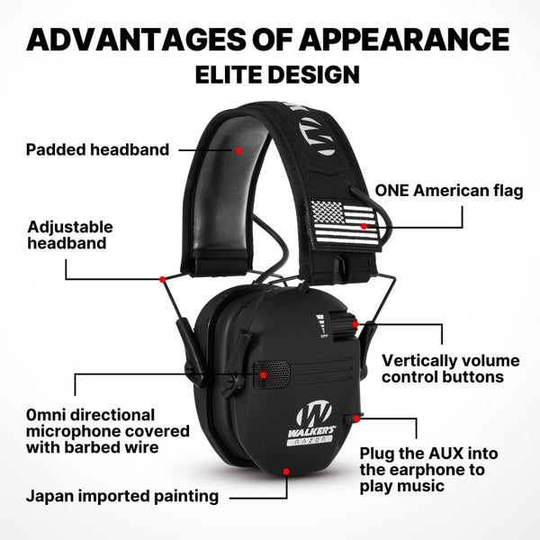 Noise Cancelling Earmuffs Outdoor Shooting Earphones Smart Noise Carousel 6