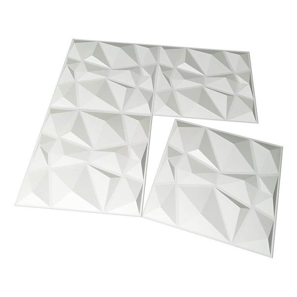 Decorative 3D Wall Panels in Diamond Design 12 PCS Carousel 10