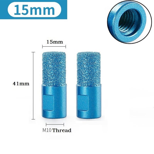 2PCS Brazed Milling Cutting M10 Thread 41/46/58mm Diamond Particles Carousel 1