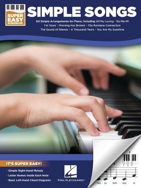 Simple Songs - Super Easy Songbook by Hal Leonard Corp - Paperback Carousel 1