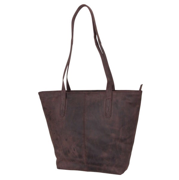 Avenue Hunter Leather Shoulder Bag Brown Carousel 1