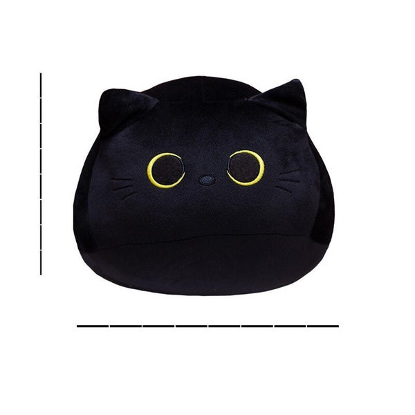 Kawaii Black Cat 20cm Plush Doll High Quality Plump Animal Kitten Carousel 7