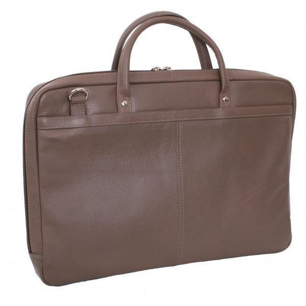 Avenue 15' Leather Laptop Case/Mocha Carousel 1
