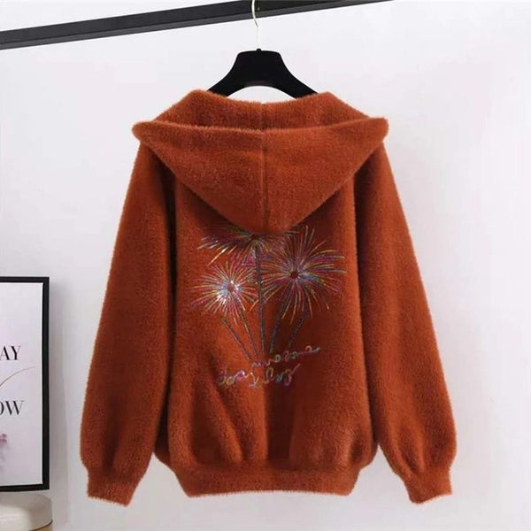 New Knitted Sweater Cardigan Coat Women Autumn Jacket Back Carousel 1