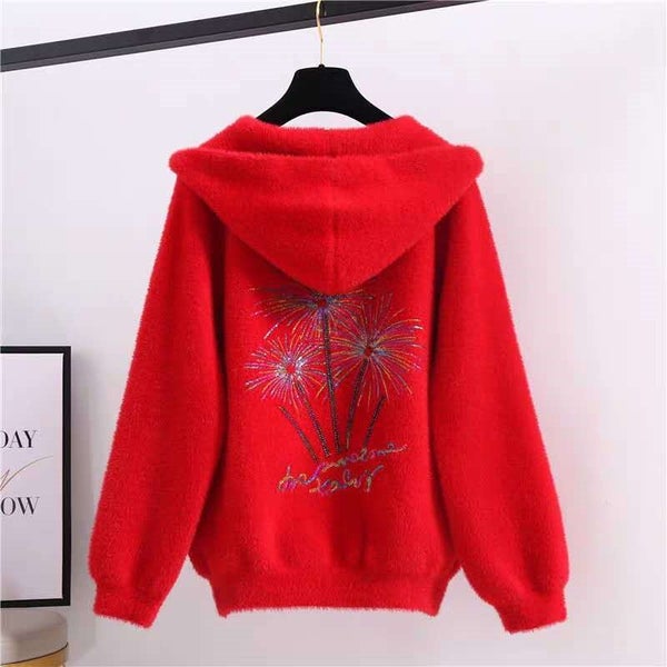New Knitted Sweater Cardigan Coat Women Autumn Jacket Back Carousel 2