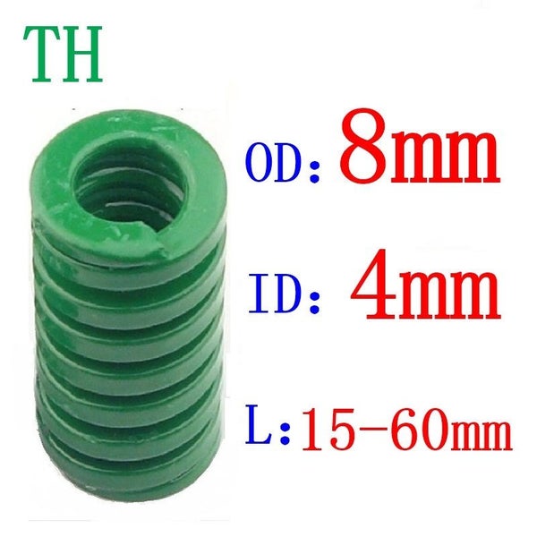 2Pcs Green spring heavy load Spiral Stamping Compression Die Spring Carousel 1
