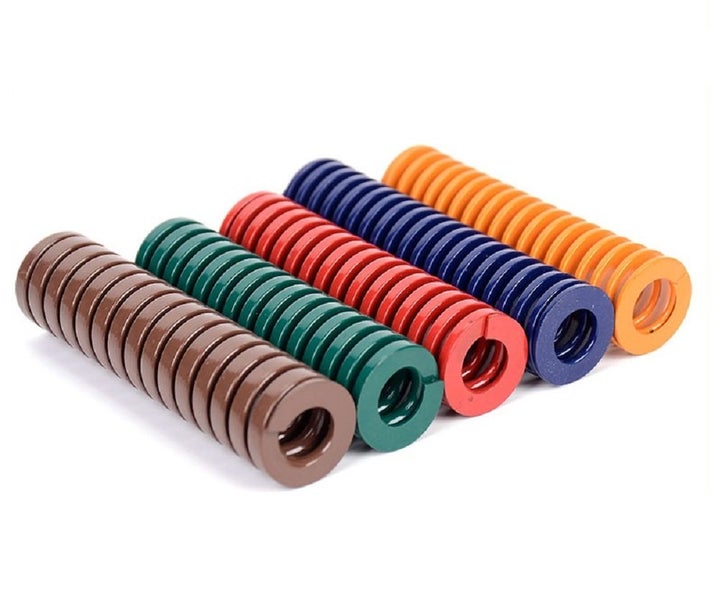 2Pcs Green spring heavy load Spiral Stamping Compression Die Spring Carousel 3