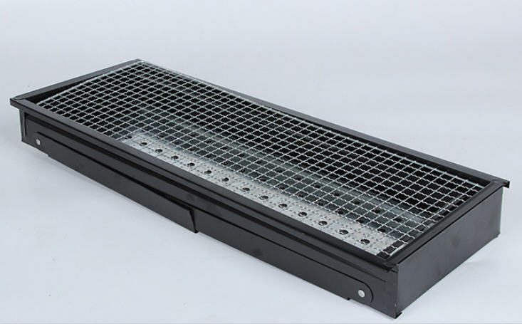 Flat Pack Foldiing BBQ Grill Charcoal Stove portable Steel (Black) Carousel 2