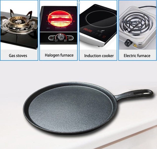 Cast Iron Round Griddle Frying Pan (26cm) Carousel 2