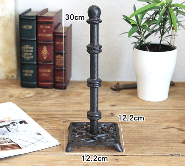 Cast Iron Toilet Paper Kitchen Paper Holder (WKH001) Carousel 2