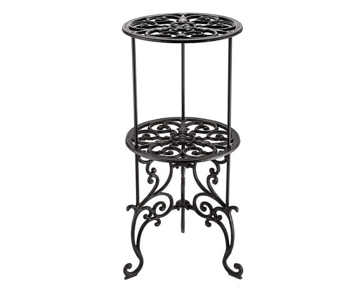Heavy Duty 2 Tiers Cast Iron Plant Stand (TTS002) Carousel 1