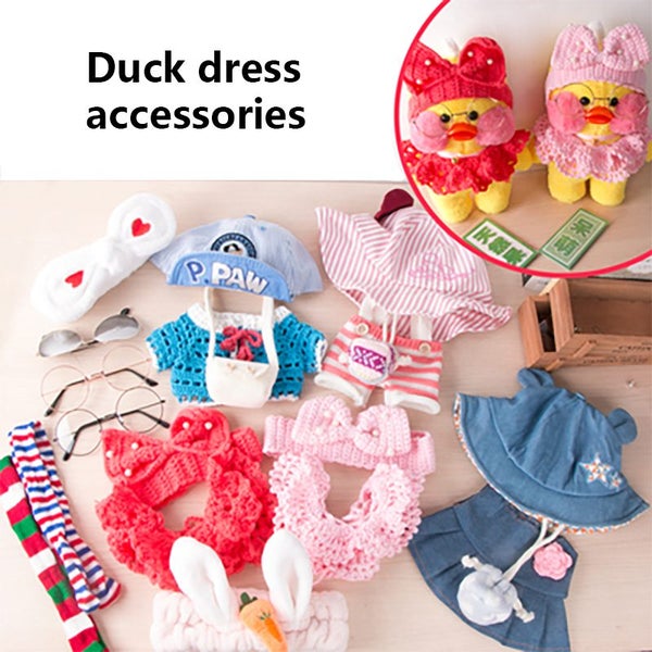 Doll Accessories for 30cm Lalafanfan Yellow Duck Plush Dolls Clothes Carousel 2