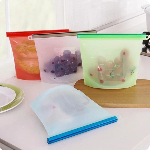 Plastic Bag Sealing Food Storage Silicone Vacuum Bags Ziplock For Carousel 1