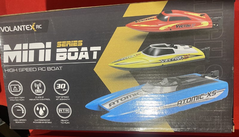 RC Mini Race Cat Boat. Blue. Carousel 5