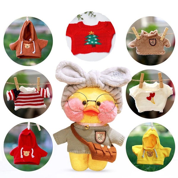 Clothes For Duck 30cm lalafanfan Yellow Duck Kawaii Plush Toy Carousel 2