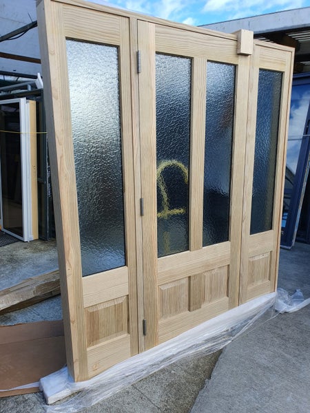 * SALE * BRAND NEW Double Glazed Wooden Entranceway 2045 H x 1800 W #DG036 Carousel 2