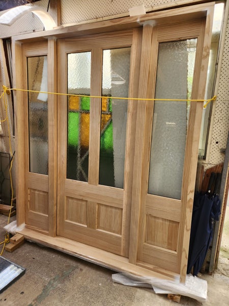 * SALE * BRAND NEW Double Glazed Wooden Entranceway 2045 H x 1800 W #DG036 Carousel 1