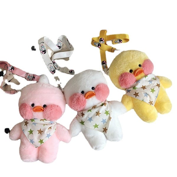 Kawaii Cute LaLafanfan Cafe Duck Plush Backpack Kawaii Toys Stuffed Carousel 2