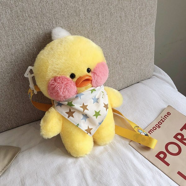 Kawaii Cute LaLafanfan Cafe Duck Plush Backpack Kawaii Toys Stuffed Carousel 7