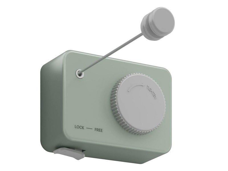 Retractable Clothesline Wall Mounted Laundry Clothes Line Indoor Outdoor Green Carousel 1