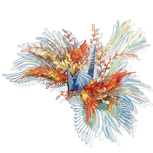 3d Metal Puzzle-one Thousand Origami Cranes for Love Amulet Model Building Ki... Carousel 2