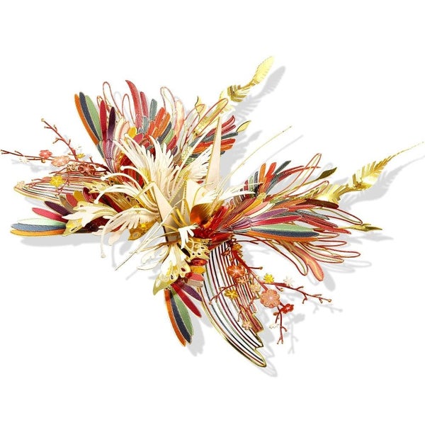 3d Metal Puzzle-one Thousand Origami Cranes for Love Amulet Model Building Ki... Carousel 1