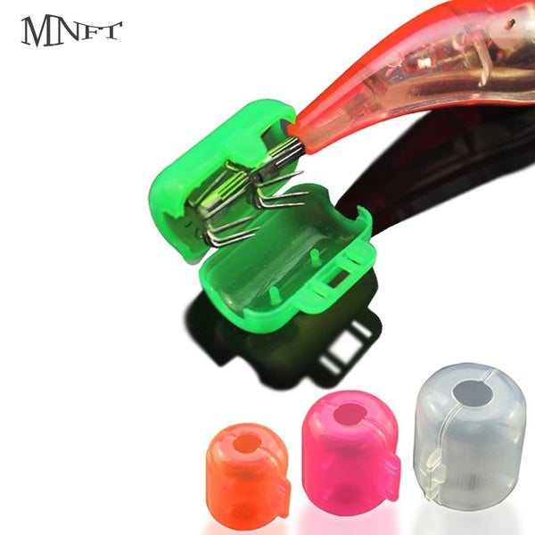 MNFT 20PCS Plastic Shrimp Hooks Cover Jig Squid Umbrella Hook Hat Box Carousel 2