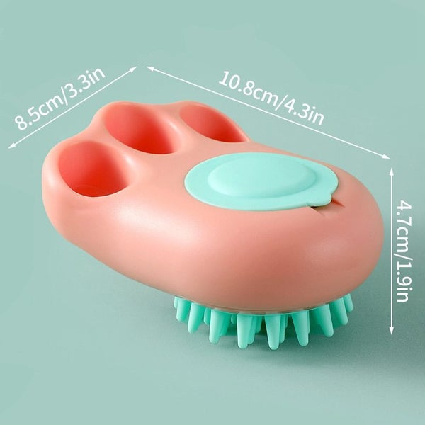 Cat Massage Silicone Brush Cat Scratch Shape Adorable Multifunctional Carousel 1